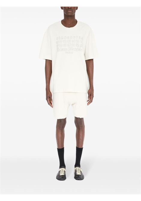 t-shirt embroidered logo unisex ecru MAISON MARGIELA | S50GC0705 S24567103